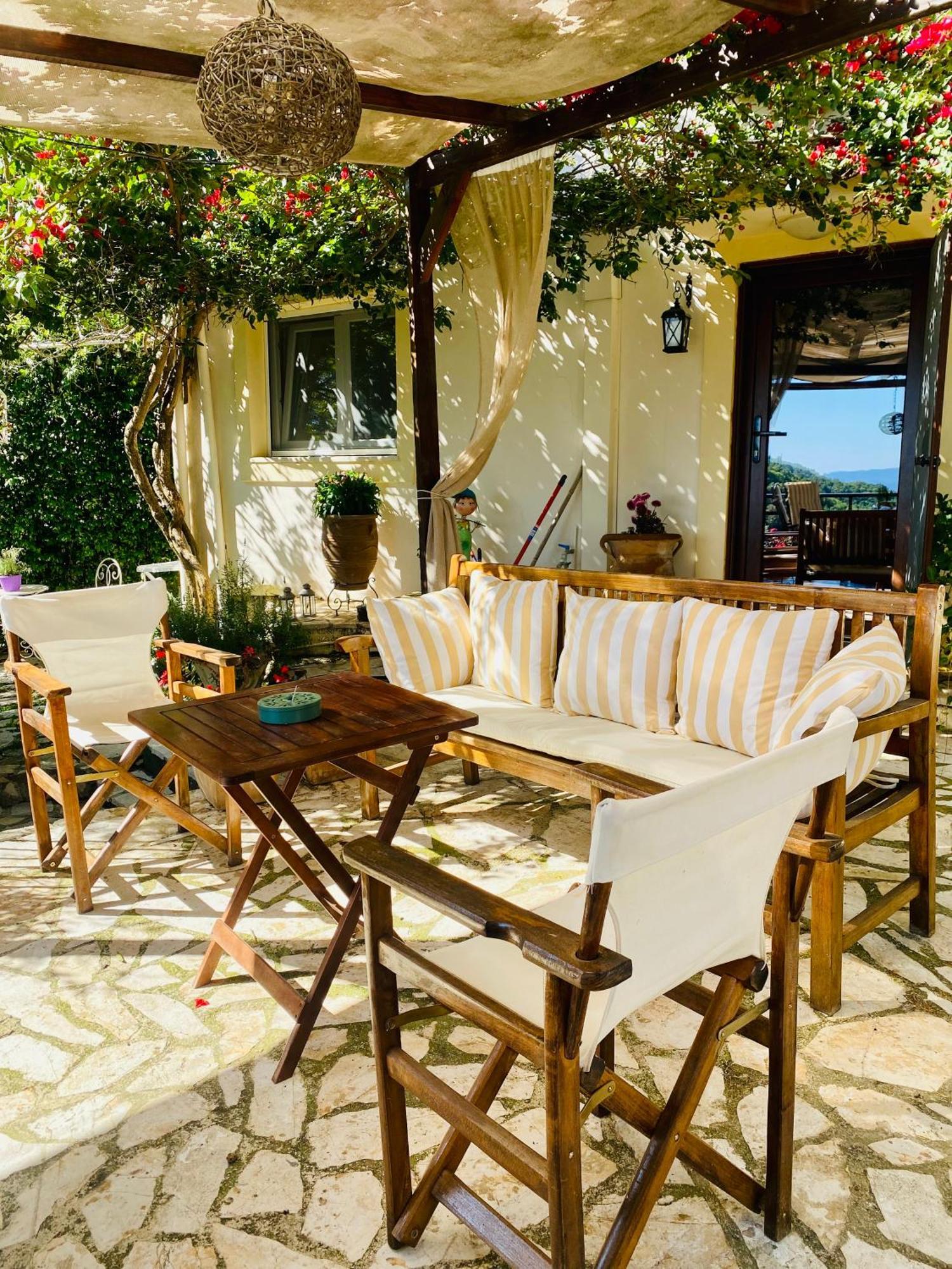 Lorantina Sea View Holiday House In Corfu - Near Barbati Beach Spartylas Exterior foto